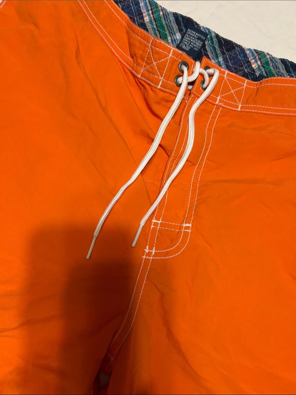 Polo by Ralph Lauren Orange Men's Swim Board Shorts with Drawstring